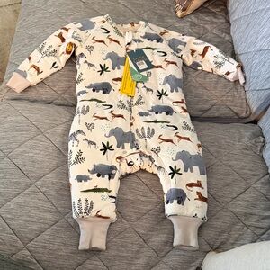 Loulou lollipop sleep suit safari jungle One Piece 6-18mo